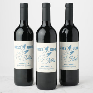 Étiquette Pour Bouteilles De Vin Les filles sont parties Bachelorette Spa tendance