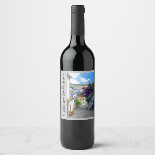 Étiquette Pour Bouteilles De Vin Les liks sont pour les Quitters ! (Devant)