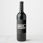 Étiquette Pour Bouteilles De Vin Les Procrastinateurs s'unissent... Demain - Un Hum (Devant)