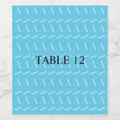 Étiquette Pour Bouteilles De Vin Lettre initiale A, Aqua Blue (Étiquettes simples)