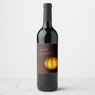 Étiquette Pour Bouteilles De Vin Léviter le Citrouille - La vie morte