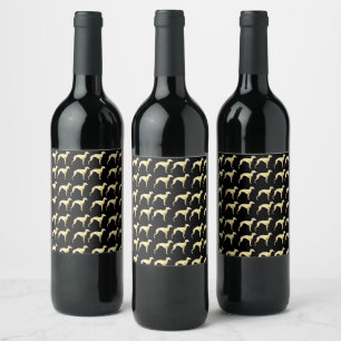 Étiquette Pour Bouteilles De Vin Lévrier 