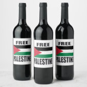 Étiquette Pour Bouteilles De Vin Libérez la Palestine (Bouteilles)