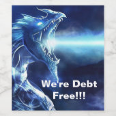 Étiquette Pour Bouteilles De Vin Libérez votre Dragon (Étiquettes simples)