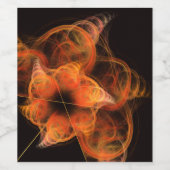 Étiquette Pour Bouteilles De Vin Lignhtworks Abstract (Étiquettes simples)