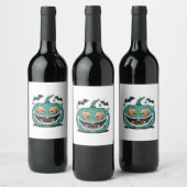 Étiquette Pour Bouteilles De Vin Lire en paix fantôme Boo (Bouteilles)