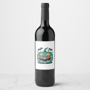 Étiquette Pour Bouteilles De Vin Lire en paix fantôme Boo