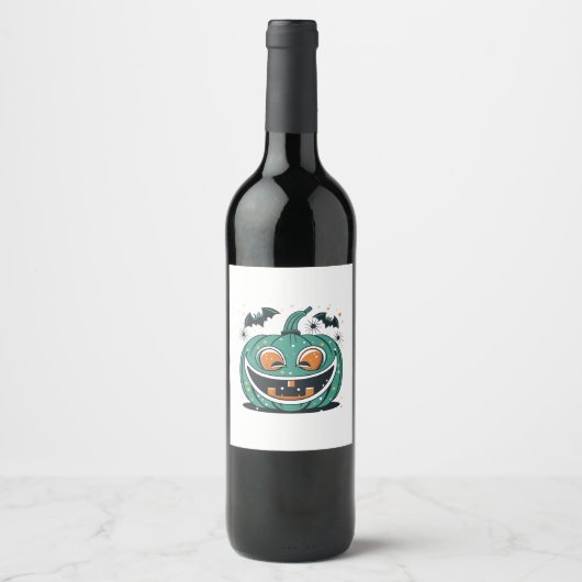 Étiquette Pour Bouteilles De Vin Lire en paix fantôme Boo (Devant)