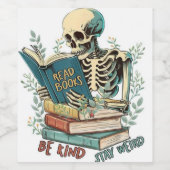 Étiquette Pour Bouteilles De Vin Lire les livres (Étiquettes simples)