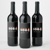 Étiquette Pour Bouteilles De Vin Little Boo Crew Minimal Clean Design (Bouteilles)