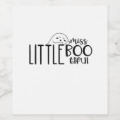 Étiquette Pour Bouteilles De Vin Little Miss Bootiful Retro Classic (Étiquettes simples)