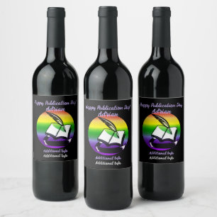 Étiquette Pour Bouteilles De Vin Livre Arc En Ciel Et Qualité