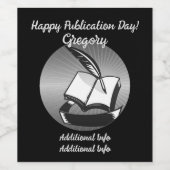 Étiquette Pour Bouteilles De Vin Livre D'Argent Et Qualité (Étiquettes simples)