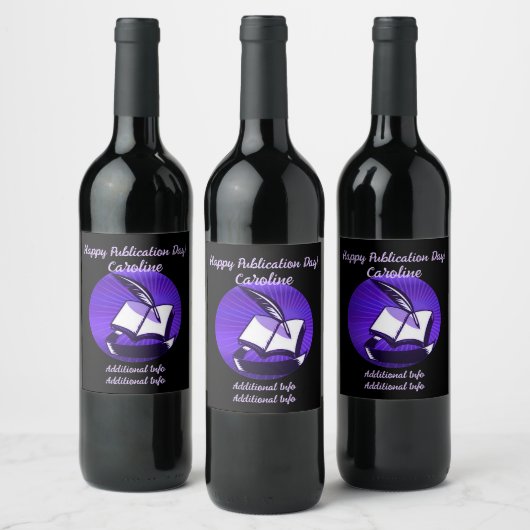 Étiquette Pour Bouteilles De Vin Livre Et Qualité Violets (Bouteilles)