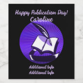 Étiquette Pour Bouteilles De Vin Livre Et Qualité Violets (Étiquettes simples)