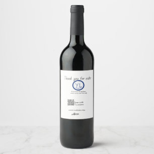 Étiquette Pour Bouteilles De Vin logo de l'entreprise de revue Google site Web scan