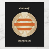 Étiquette Pour Bouteilles De Vin Logo de Nikia (Étiquettes simples)