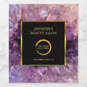 Étiquette Pour Bouteilles De Vin Logo promotionnel professionnel améthyste pourpre (Étiquettes simples)