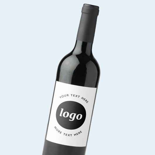 Étiquette Pour Bouteilles De Vin Logo Simple Avec Texte Professionnel Promotionnel