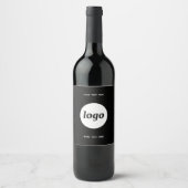 Étiquette Pour Bouteilles De Vin Logo simple avec texte promotionnel pour les entre (Devant)