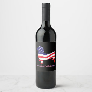 Étiquette Pour Bouteilles De Vin L'original Patriotic Weiner