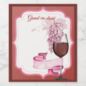 Étiquette Pour Bouteilles De Vin Lot d'étiquettes  (Étiquettes simples)