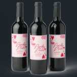 Étiquette Pour Bouteilles De Vin Lucky in Love, Fête des mariées, Lucky,<br><div class="desc">Lucky in Love,  Fête des mariées,  Lucky,  Rose,  Las Vegas thème,  casino,  Rose et rouge,  Mariée à être,  Brunch nuptiale, </div>