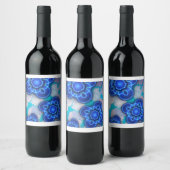 Étiquette Pour Bouteilles De Vin Lumière bleue (Bouteilles)