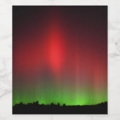 Étiquette Pour Bouteilles De Vin Lumières du Nord (Étiquettes simples)