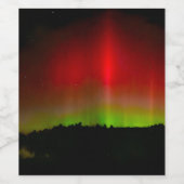 Étiquette Pour Bouteilles De Vin Lumières du Nord (Étiquettes simples)