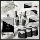 Étiquette Pour Bouteilles De Vin Luxe Moderne Simplement Époustouflant 70e Annivers