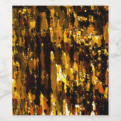 Étiquette Pour Bouteilles De Vin Luzes foscas de vela sob uma placa de gelo (Étiquettes simples)