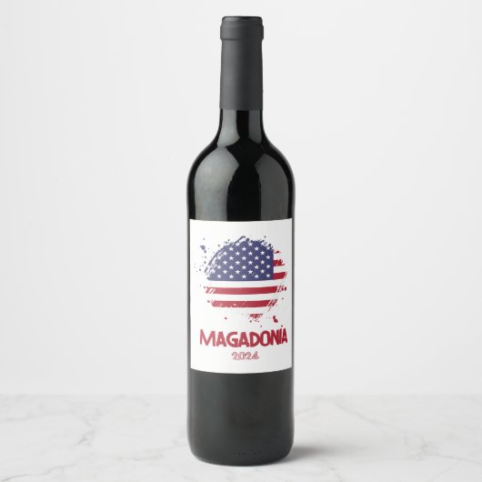 ÉTIQUETTE POUR BOUTEILLES DE VIN MAGADONIE 2024 (Devant)