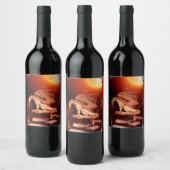 Étiquette Pour Bouteilles De Vin Magnifique dragon (Bouteilles)