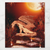 Étiquette Pour Bouteilles De Vin Magnifique dragon (Étiquettes simples)