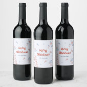 Étiquette Pour Bouteilles De Vin Main Whimsical Tirée Oh Quelle Fun Noël (Bouteilles)