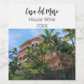 Étiquette Pour Bouteilles De Vin Maison à vin photo maison (Étiquettes simples)