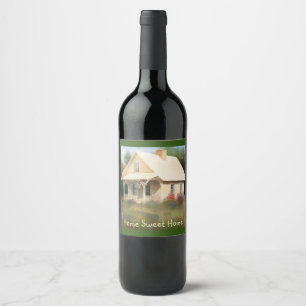 Étiquette Pour Bouteilles De Vin Maison Blanche