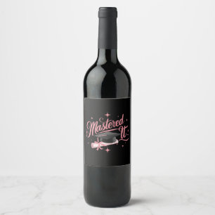 Étiquette Pour Bouteilles De Vin Maîtrisé Cadeau de fin d'études de master MBA