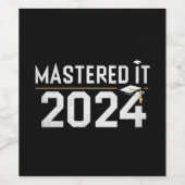 Étiquette Pour Bouteilles De Vin Maîtrise maîtrisée Il 2024 Maîtrise (Étiquettes simples)