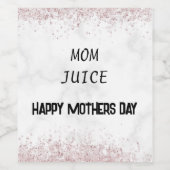 Étiquette Pour Bouteilles De Vin Maman Étiquette de vin de jus (Étiquettes simples)