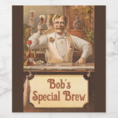 Étiquette Pour Bouteilles De Vin Man Cave - Customisez-le (Étiquettes simples)