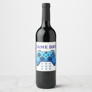 Étiquette Pour Bouteilles De Vin manche à balai de jeu