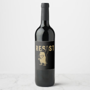 Étiquette Pour Bouteilles De Vin Manchots résistent Manchots protestent contre les
