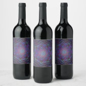 Étiquette Pour Bouteilles De Vin Mandala Mystic Bloom (Bouteilles)