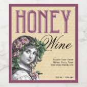 Étiquette Pour Bouteilles De Vin Mange de vin miel (Étiquettes simples)