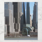 Étiquette Pour Bouteilles De Vin Manhattan Financial District (Étiquettes simples)