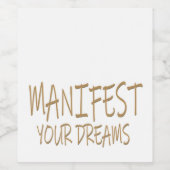 Étiquette Pour Bouteilles De Vin Manifeste  (Étiquettes simples)