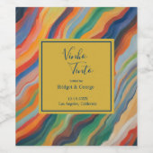 Étiquette Pour Bouteilles De Vin marbre abstrait afrique destination mariage (Étiquettes simples)