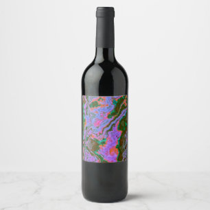 Étiquette Pour Bouteilles De Vin Marbre aigre